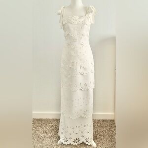 Petal & Pup White Floral Maxi Dress